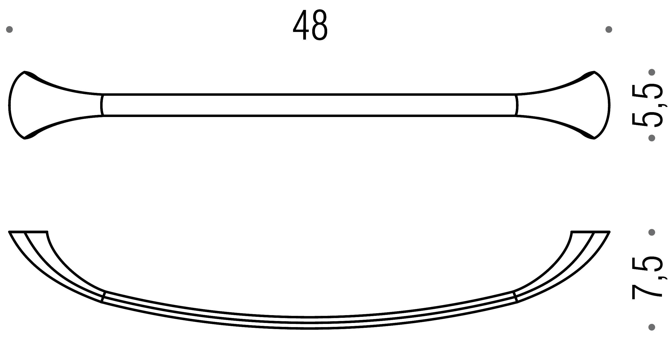 Colombo Link B2410 Полотенцедержатель 48 см