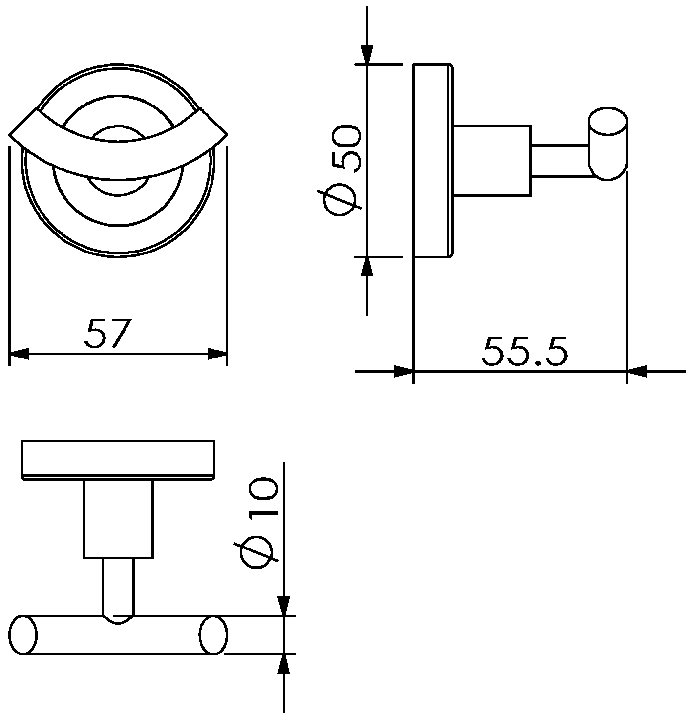 Langberger Burano 11032B Крючок двойной