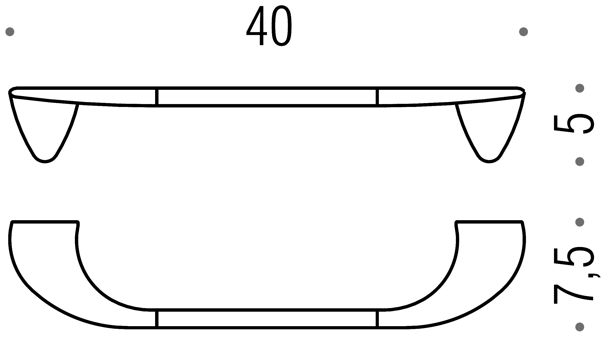 Colombo Khala B1809 Полотенцедержатель 40 см