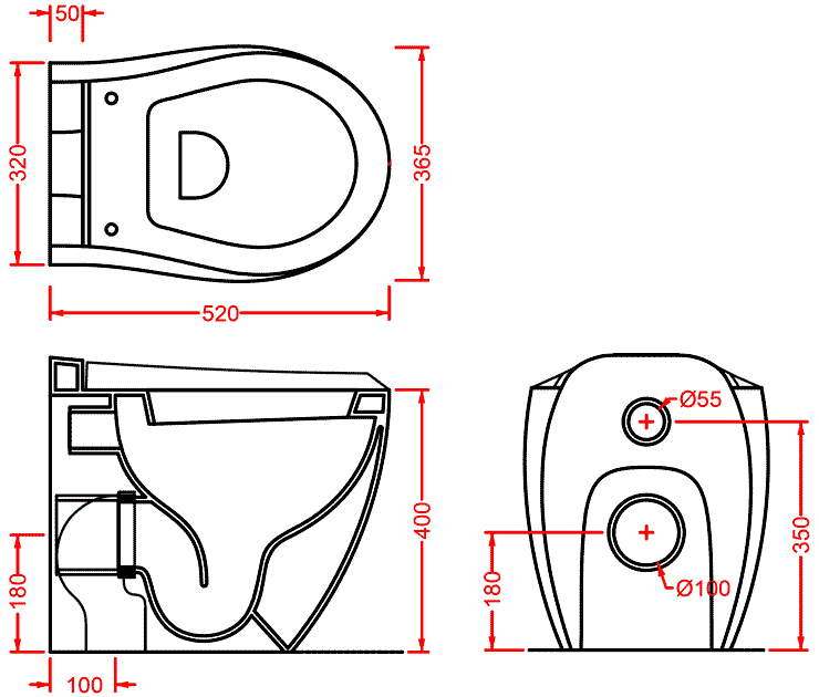 ArtCeram Blend BLV002/BLA006  Приставной унитаз (белый)