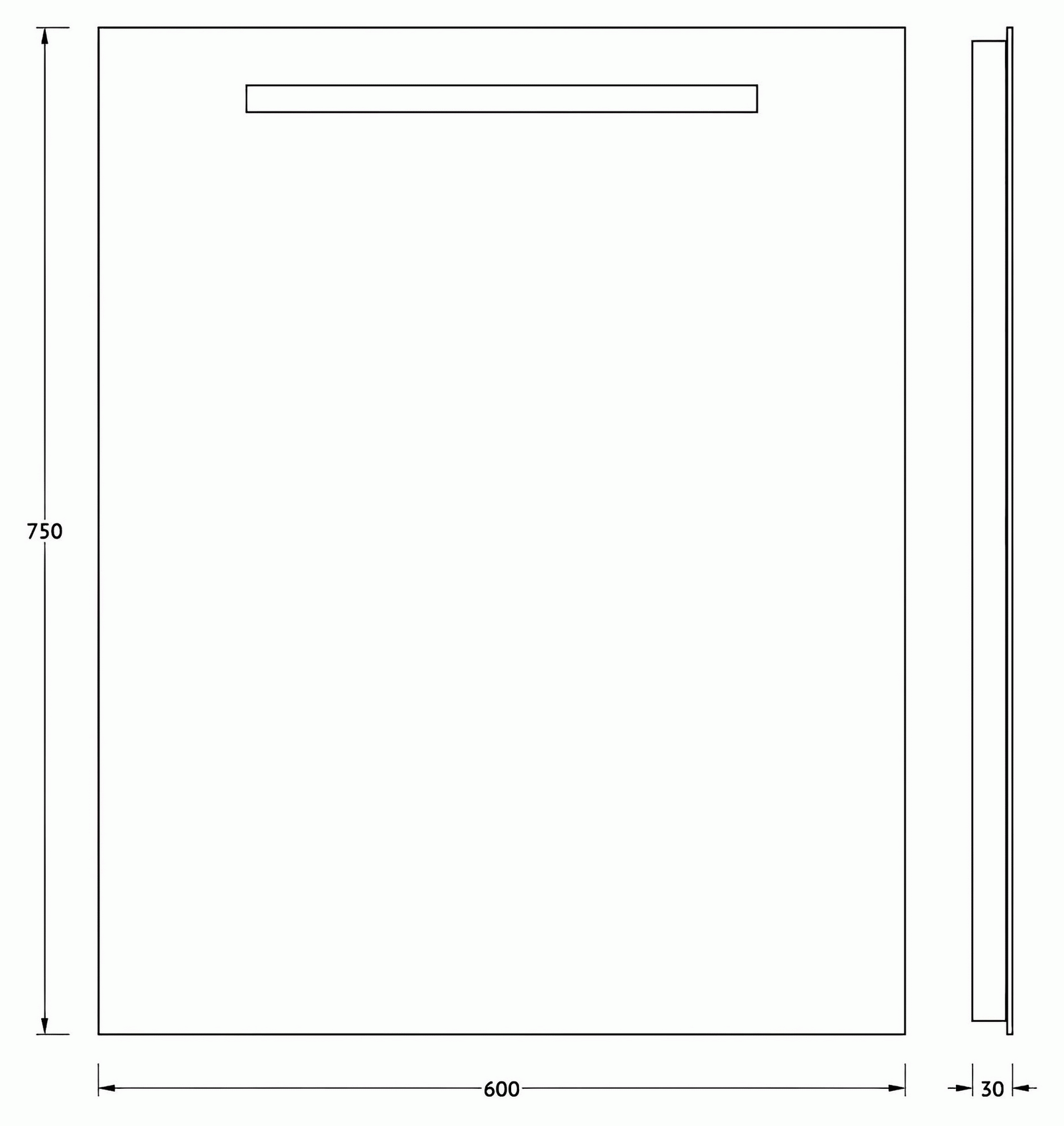 Evoform Ledline BY2103 Зеркало 60x75 с LED светильником