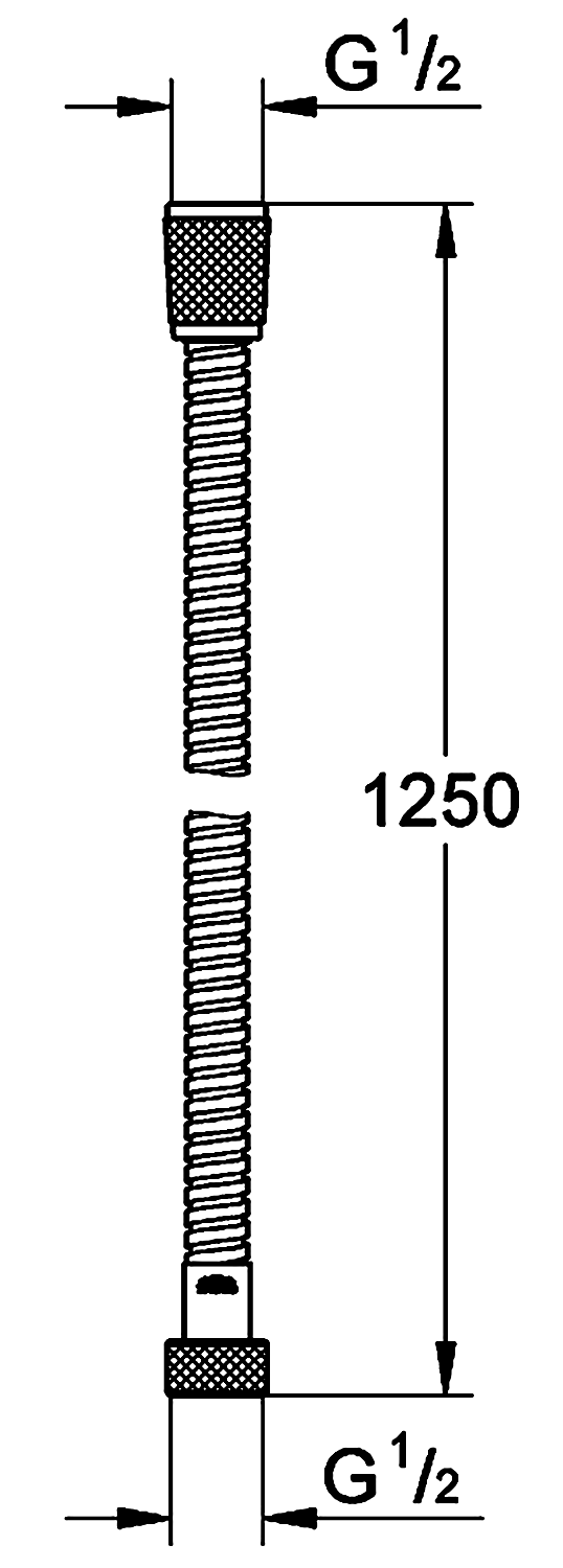 Grohe Relexaflex 28142 002 Душевой шланг 1.25 м Long-Life (металл)