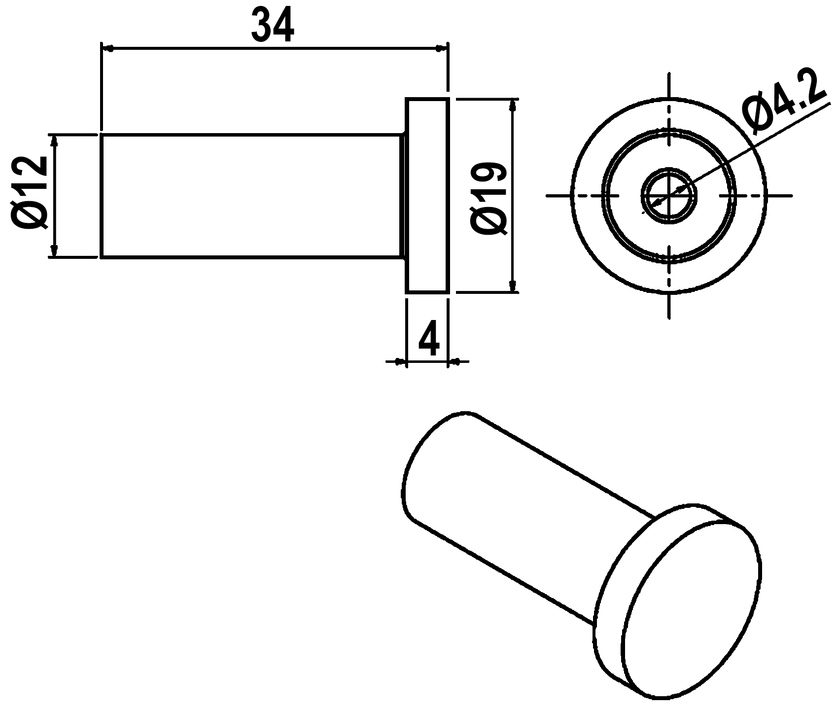 Langberger 70131A Крючок малый (хром)