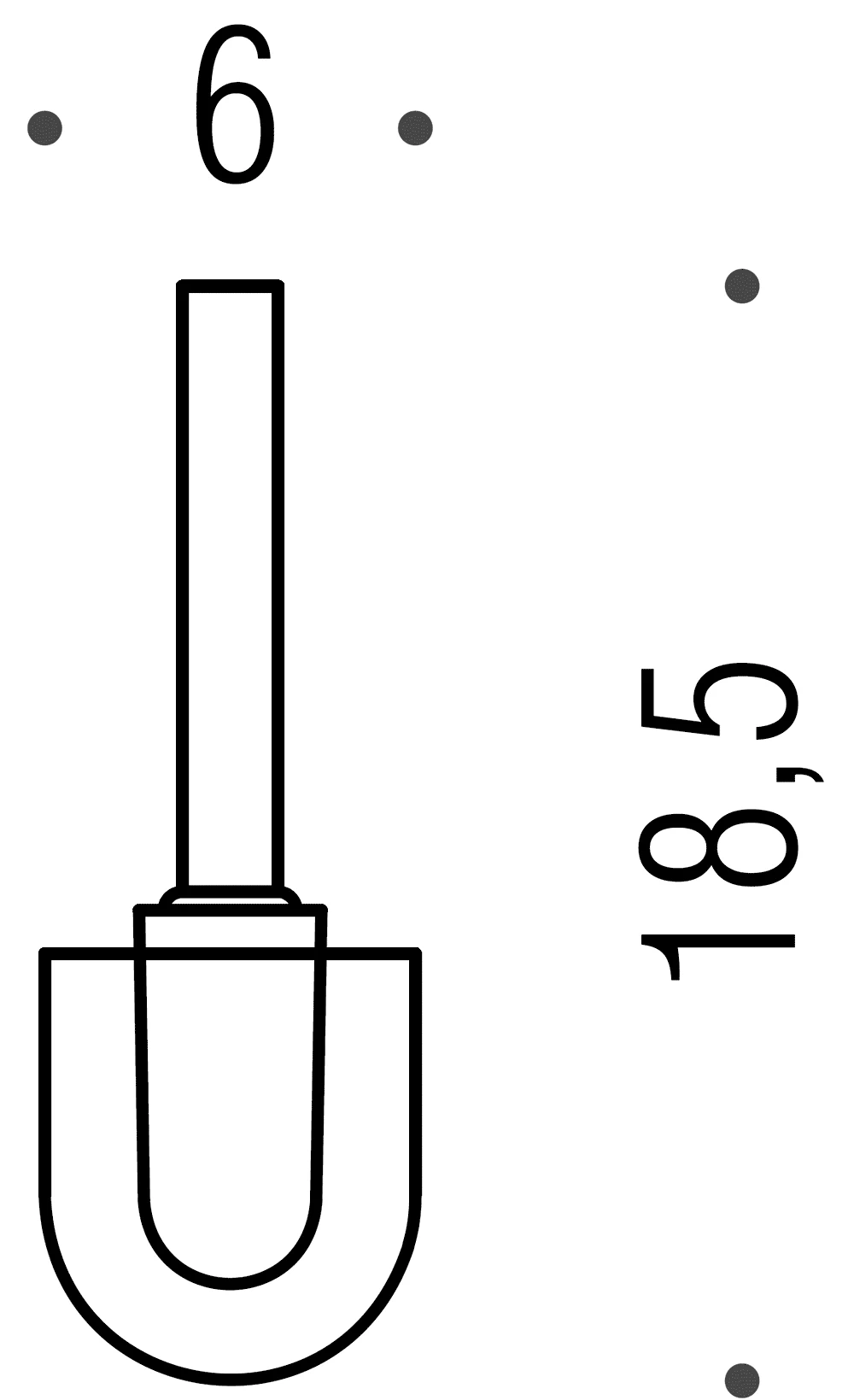 Colombo B0157 Ёршик (запасная часть без ручки)