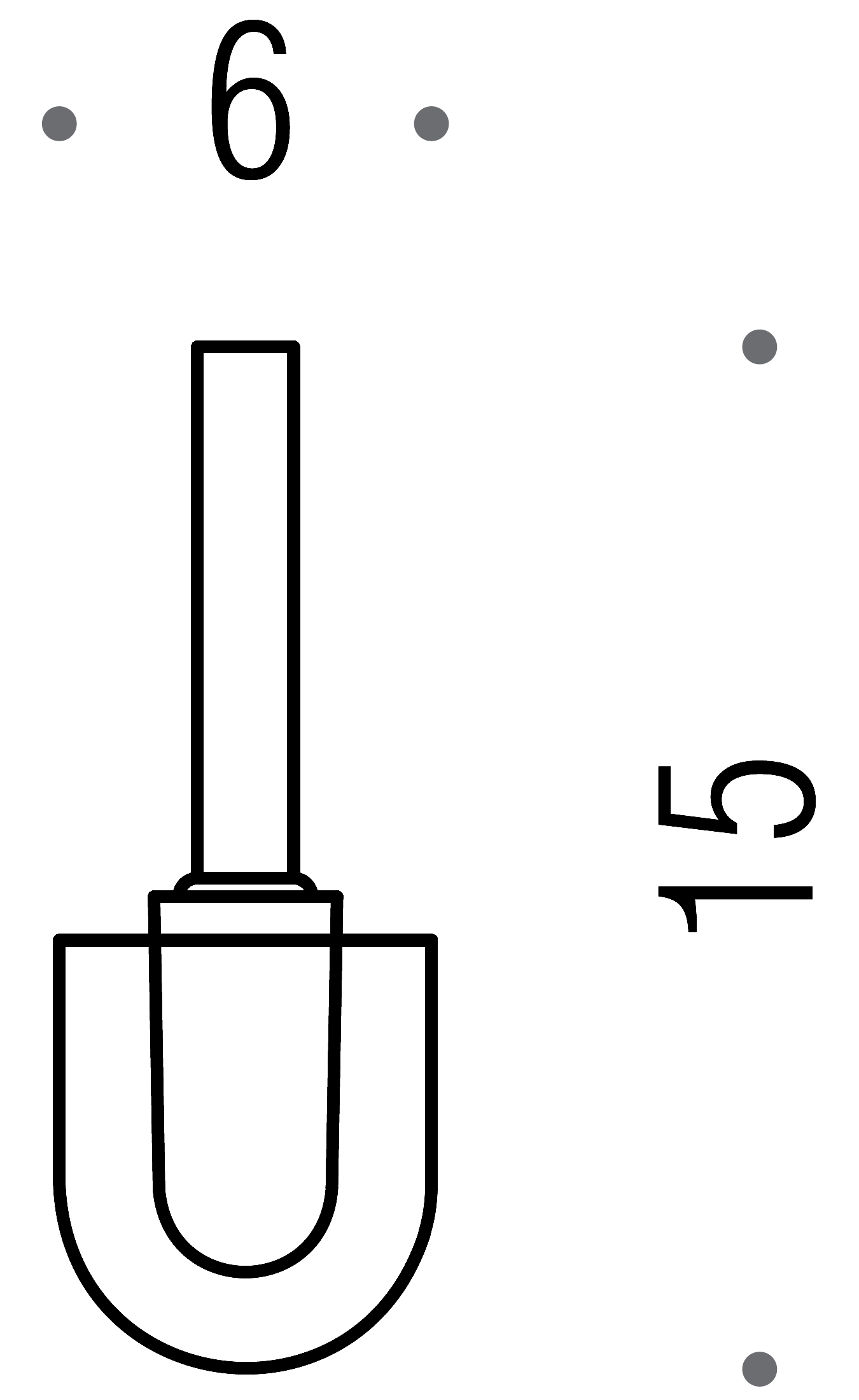 Colombo B1857 Ёршик (запасная часть без ручки)