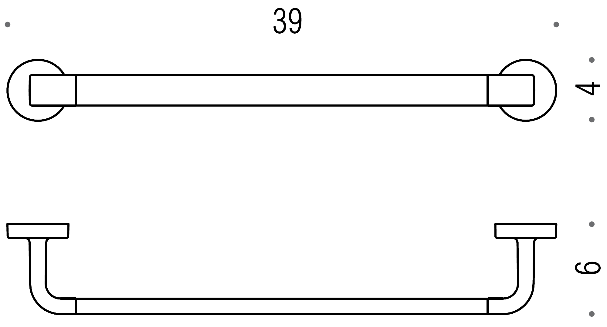 Colombo Nordic B5209 Полотенцедержатель 39 см