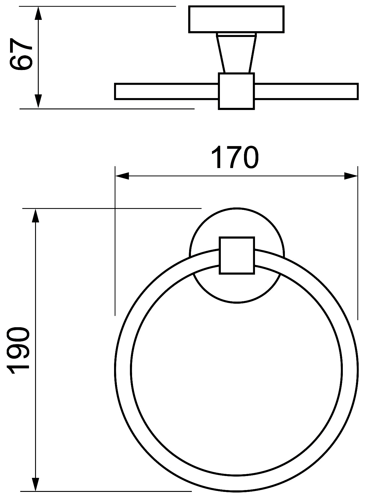 WasserKraft Isen K-4060 Полотенцедержатель-кольцо