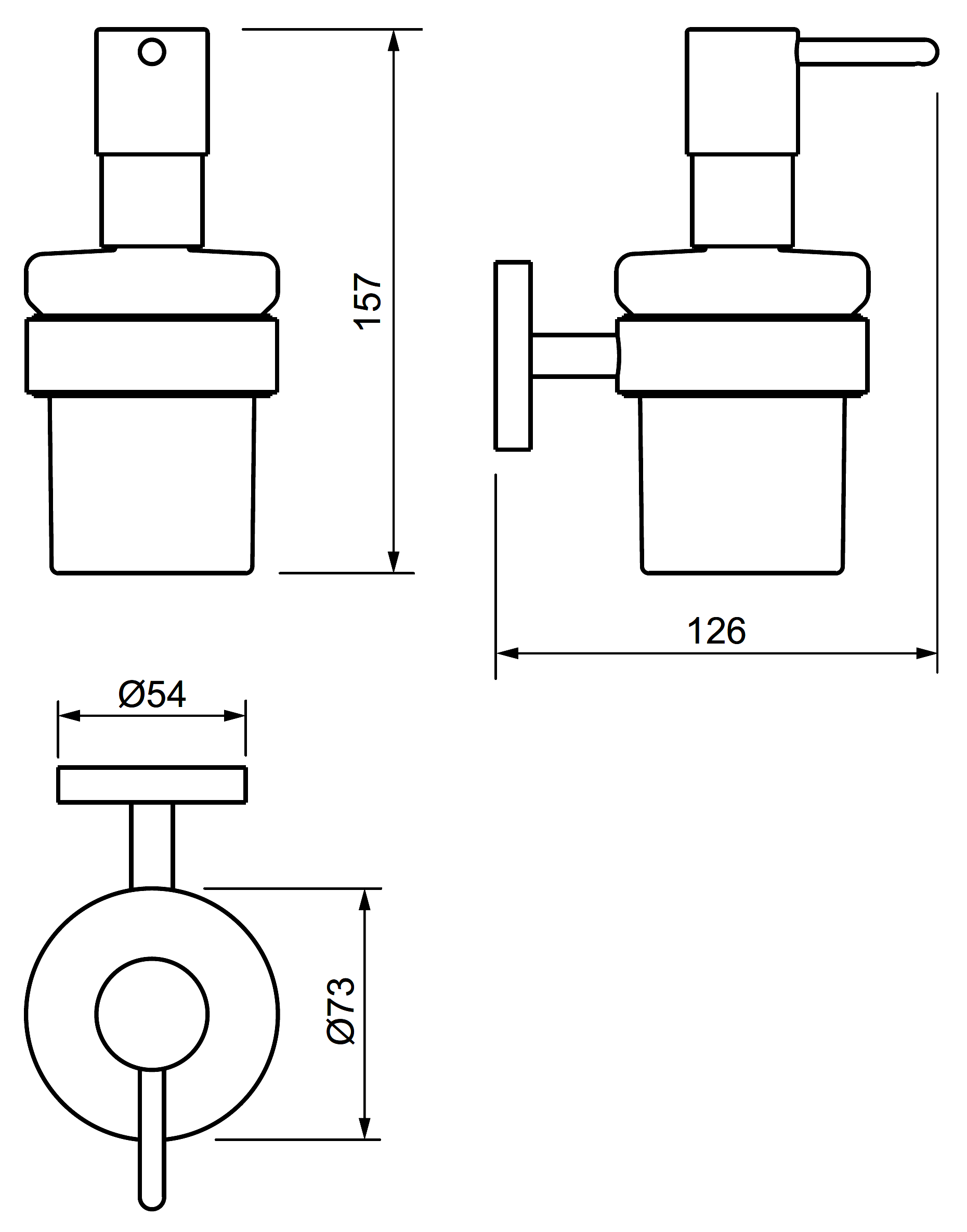 Grohe Essentials 40448 001 Диспенсер для жидкого мыла с держателем