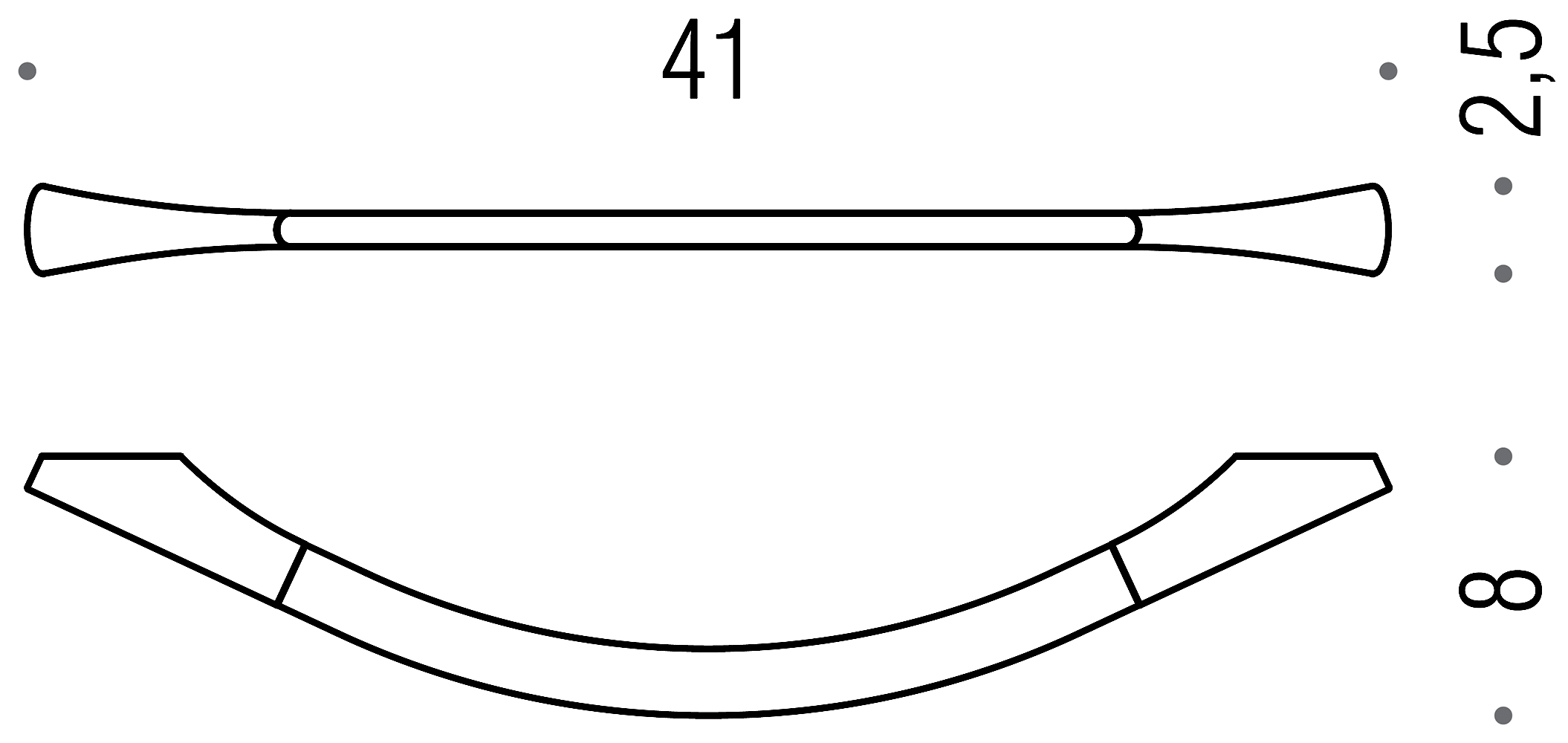 Colombo Land B2809 Полотенцедержатель 41 см