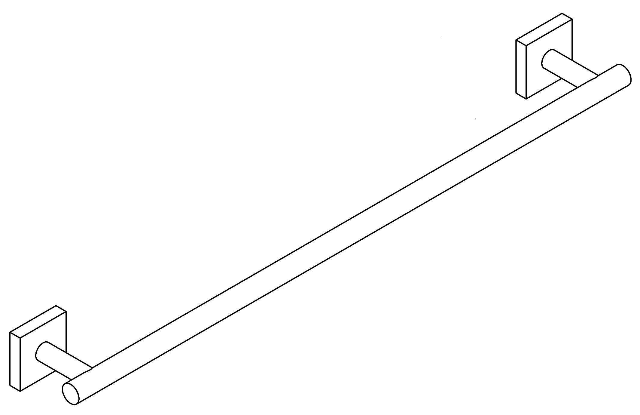 Rainbowl Cube 2756-60 Полотенцедержатель 60 см (хром)
