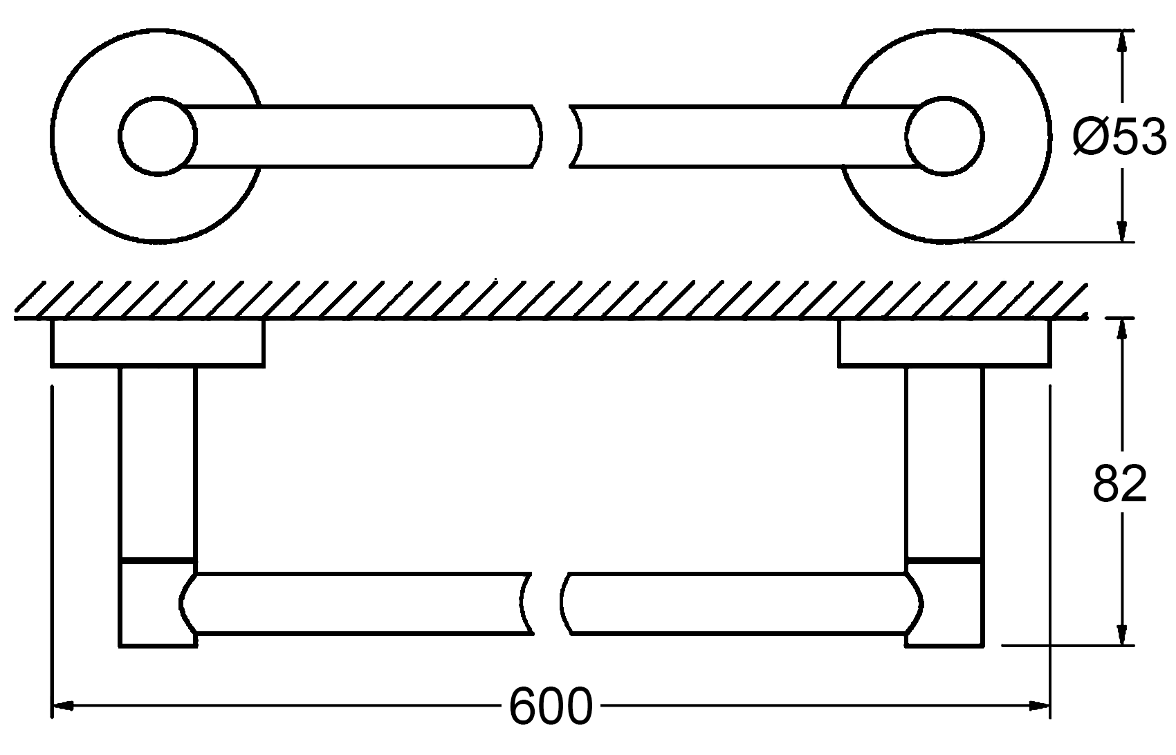 ArtWelle Harmonie HAR028 Полотенцедержатель 60 см