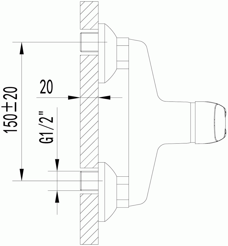 Lemark Omega LM3103C Смеситель для душа