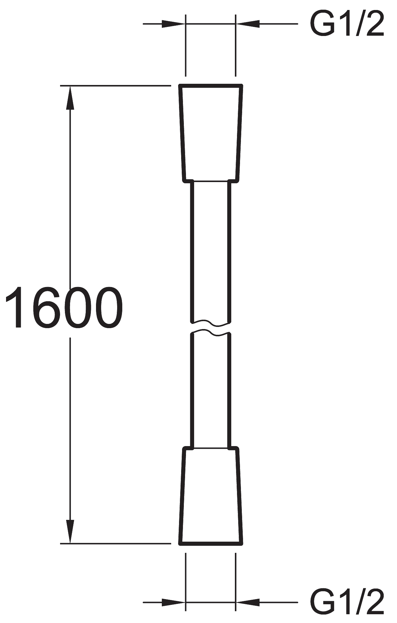 Jacob Delafon E75206-CP Душевой шланг 1.60 м