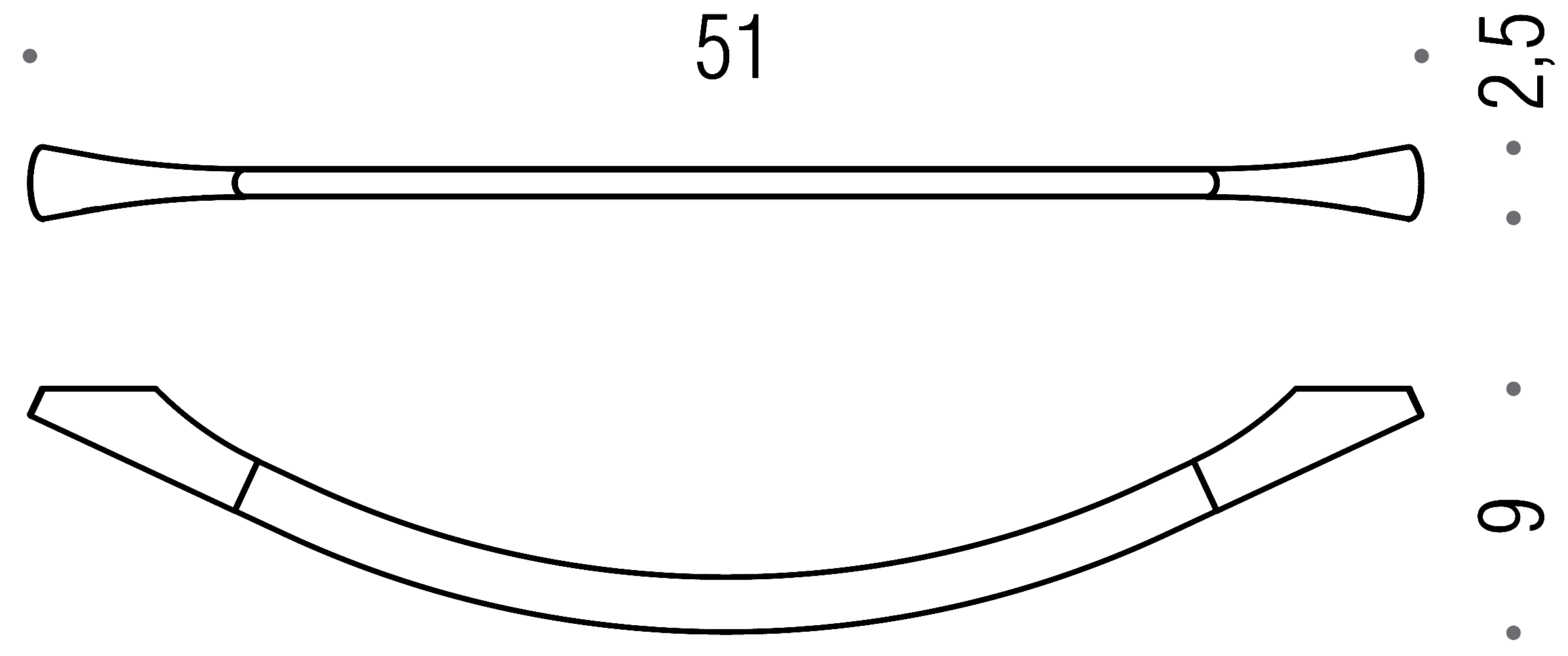 Colombo Land B2810 Полотенцедержатель 51 см