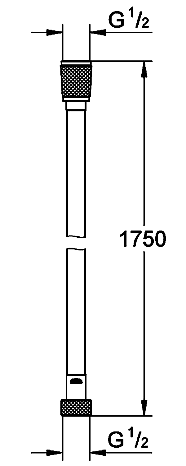 Grohe Relexaflex 45992 001 Душевой шланг 1.75 м (без упаковки)