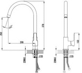 Lemark Basis LM3605C Смеситель для кухни