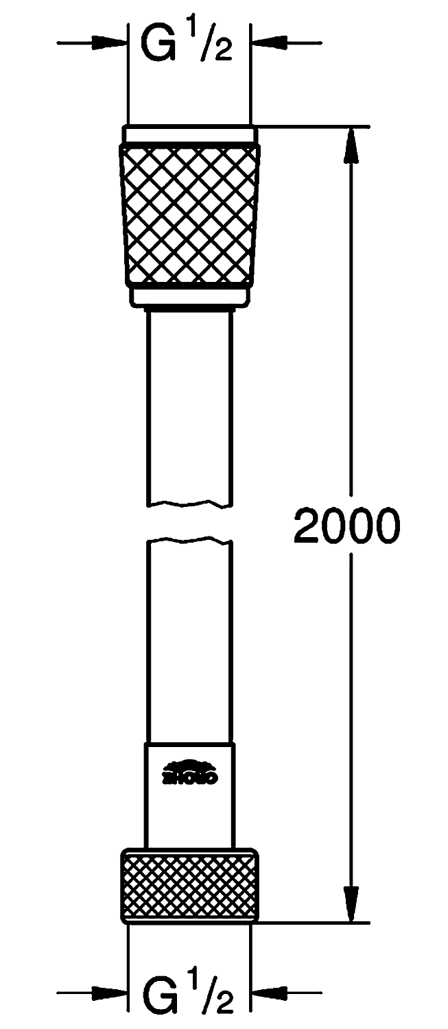 Grohe Relexaflex 28155 002 Душевой шланг 2.00 м