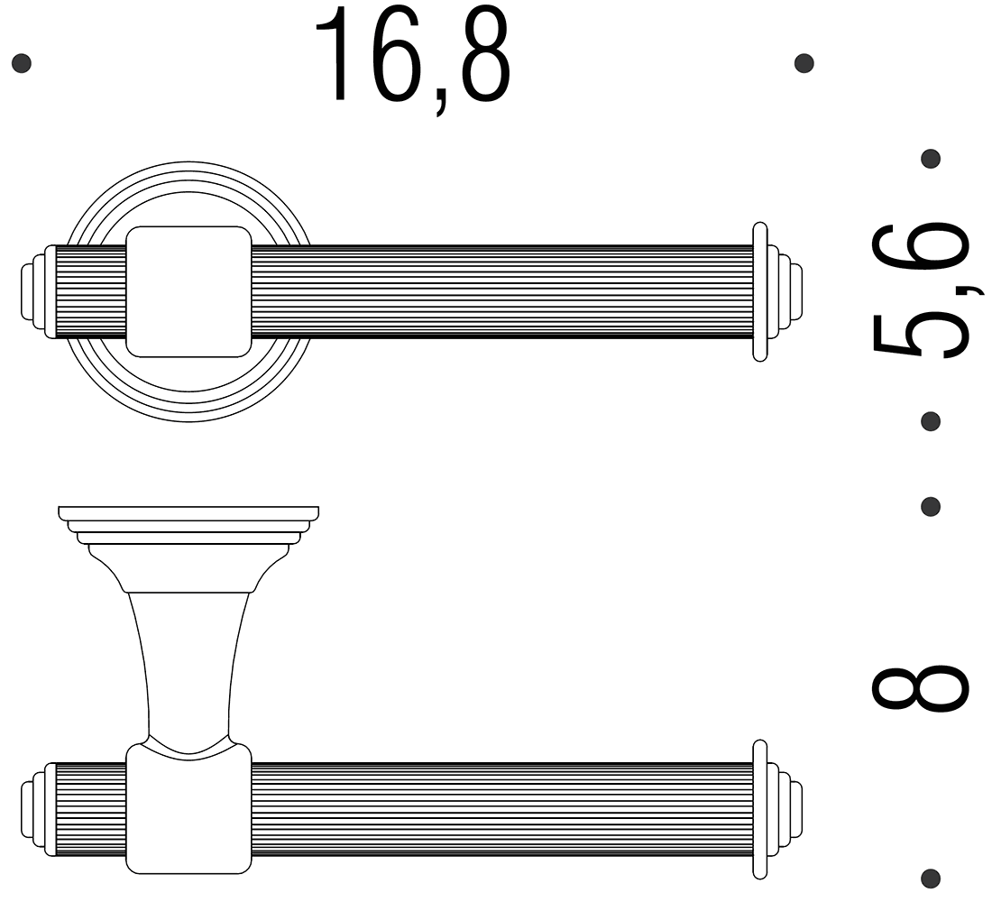 Colombo Hermitage B3308 HPS Держатель туалетной бумаги (золото)