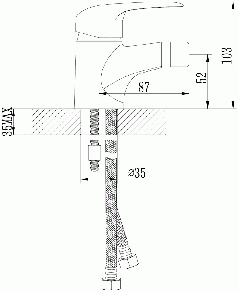 Lemark Pramen LM3308C Смеситель для биде