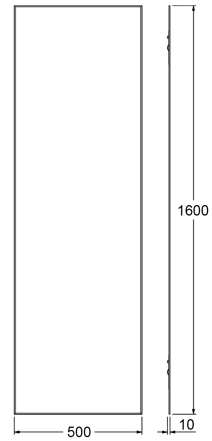 Evoform Standard BY0255 Зеркало 50x160 с фацетом 5 мм