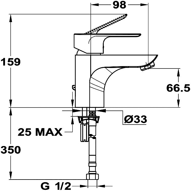 Mofem Trend Plus 150-1563-00 Смеситель для раковины без донного клапана